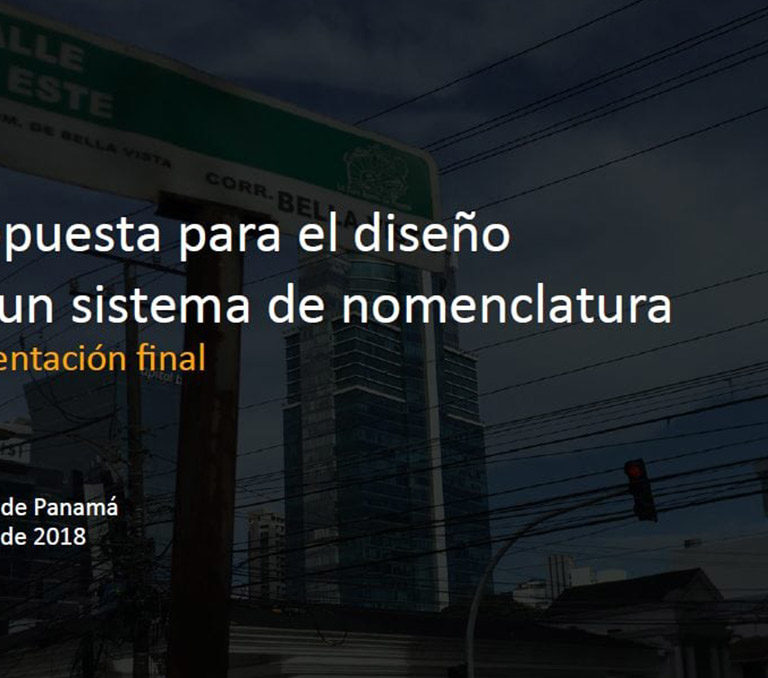 Acto de presentación del Sistema de Nomenclatura para la Ciudad de Panamá